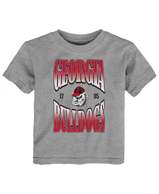 Toddler Boys and Girls Heather Gray Georgia Bulldogs Top Class T-shirt
