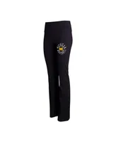 Women's Concepts Sport Black Michigan Wolverines Enclave Tri-Blend Flared Leggings