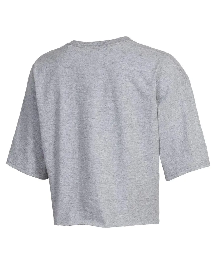 Women's Champion Gray Florida Gators Boyfriend Cropped T-shirt