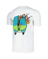 Men's and Women's Freeze Max White Scooby-Doo Mystery Machine T-shirt