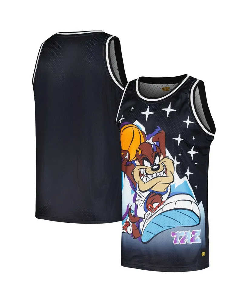 Men's Freeze Max Black Looney Tunes Taz Tearin' Up The Mountain Mesh Tank Top