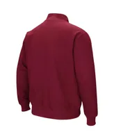 Men's Colosseum Garnet Florida State Seminoles Tortugas Logo Quarter-Zip Pullover Jacket