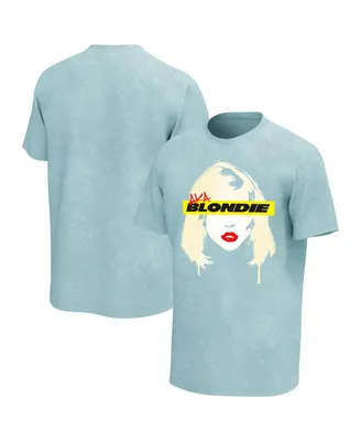 Men's Light Green Distressed Blondie Spray Washed Graphic T-shirt