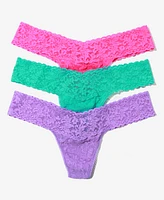 Hanky Panky Women's Holiday 3 Pack Low Rise Thong Underwear