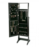 Mele & Co Victoria Mirrored Jewelry Armoire in Finish