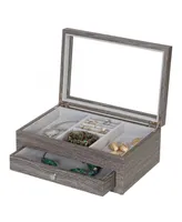 Mele & Co Ardene Jewelry Storage Case Woodgrain Veneer