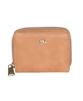 Roots Ladies Compact Zip Around Snap Wallet