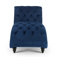 Tufted Armless Chaise Lounge