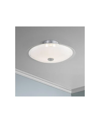 Possini Euro Design Glass Disk Modern Ceiling Light Semi