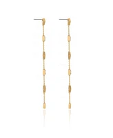 Ettika Geometric Linear 18K Gold Plated Earrings