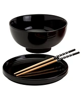 Infuse Asian Ceramic 8 Piece Ramen Bowl Set