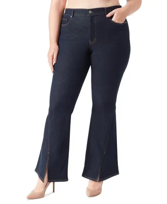 Jessica Simpson Plus Size Charmed Flare-Leg Slit-Hem Jeans