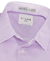 C-lab Nyc Men's Slim-Fit Houndstooth Print Dress Shirt