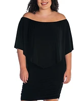 24seven Comfort Apparel Plus Bodycon Mini Dress
