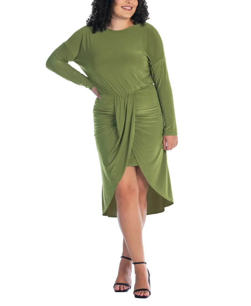 24seven Comfort Apparel Womens Plus Sleeveless Long Maxi Dress