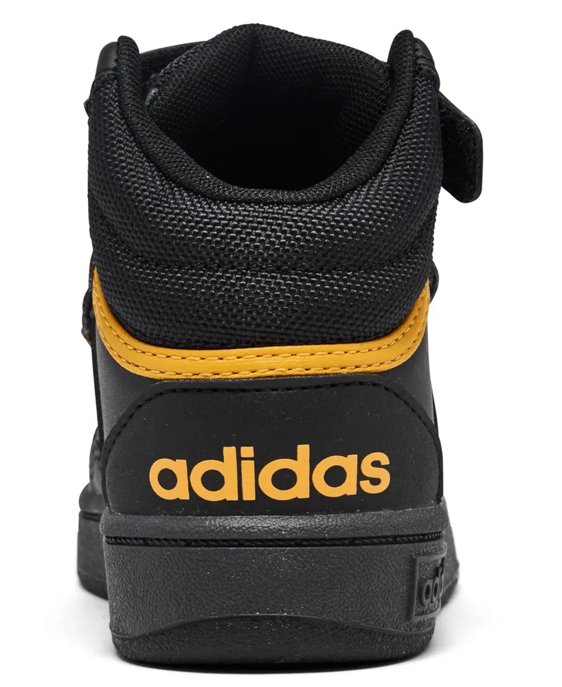 adidas Toddler Kids Hoops Mid 3.0 High Top Adjustable Strap Basketball Sneakers from Finish Line