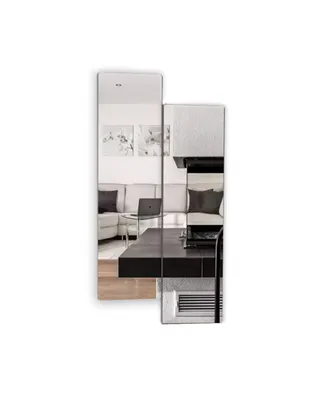 Simplie Fun Bathroom Dressing mirror Three in One Makeup Mirror Decorative Living Room Mirror