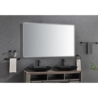 60X 36 Inch Led Mirror Bathroom Vanity Mirror With Backlight, Wall Mount Anti-Fog Memory Large