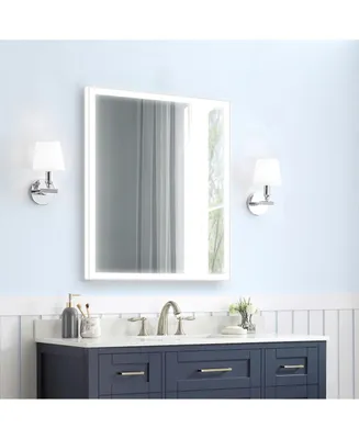 Simplie Fun 28x36 Inch Led Bathroom Mirror, Bathroom Vanity Mirror With Lights, Backlit And Front Lighted