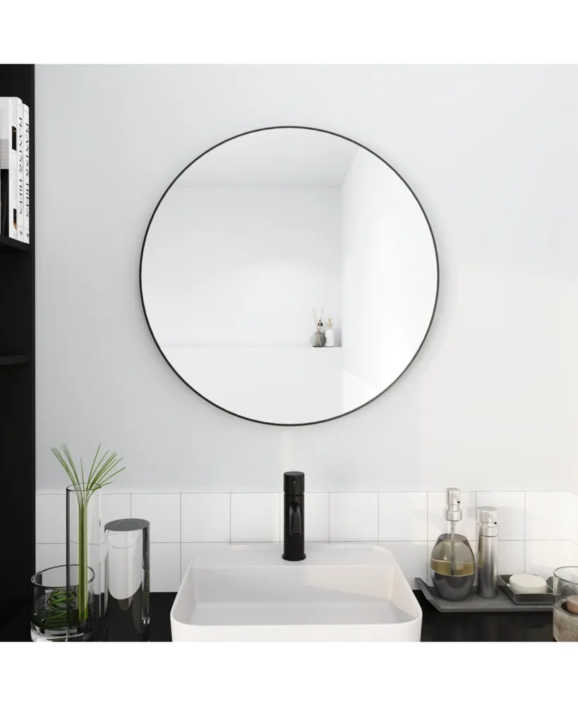 Simplie Fun 32 X 32 Inch Bathroom Mirror Aluminum Frame