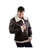 Cloud Nine Sheepskin Mens Whiskey Bomber Jacket