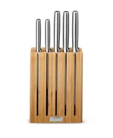 Joseph Joseph Elevate Steel Knives Bamboo 5-Piece Knife Block Set