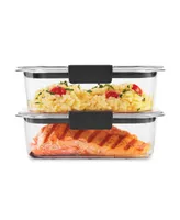 Rubbermaid 2 Piece Brilliance 3.2 Cup Food Storage Container Set