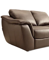 Closeout! Jennard 71" Leather Loveseat, Created for Macy's