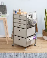 Honey Can Do Wrapping Paper Storage Cart with Wheels