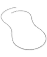 Wheat Link 24" Chain Necklace (2-1/2mm) 18k Gold-Plated Sterling Silver or