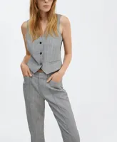 Mango Women's Pinstripe Suit Pants