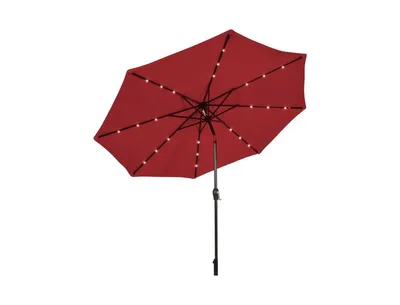 Slickblue 10 Feet Outdoor Patio umbrella with Bright Solar Led Lights