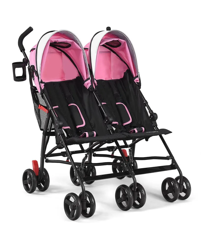 Foldable Twin Baby Double Stroller Ultralight Umbrella Kids Stroller