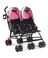 Foldable Twin Baby Double Stroller Ultralight Umbrella Kids Stroller