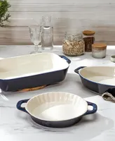 Staub Ceramic 3 Piece Mixed Baking Dish Set