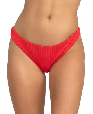 Roxy Juniors' Love The Comber Ribbed Bikini Bottoms