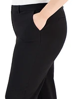 Tahari Asl Plus Shannon Mid-Rise Ankle Pants