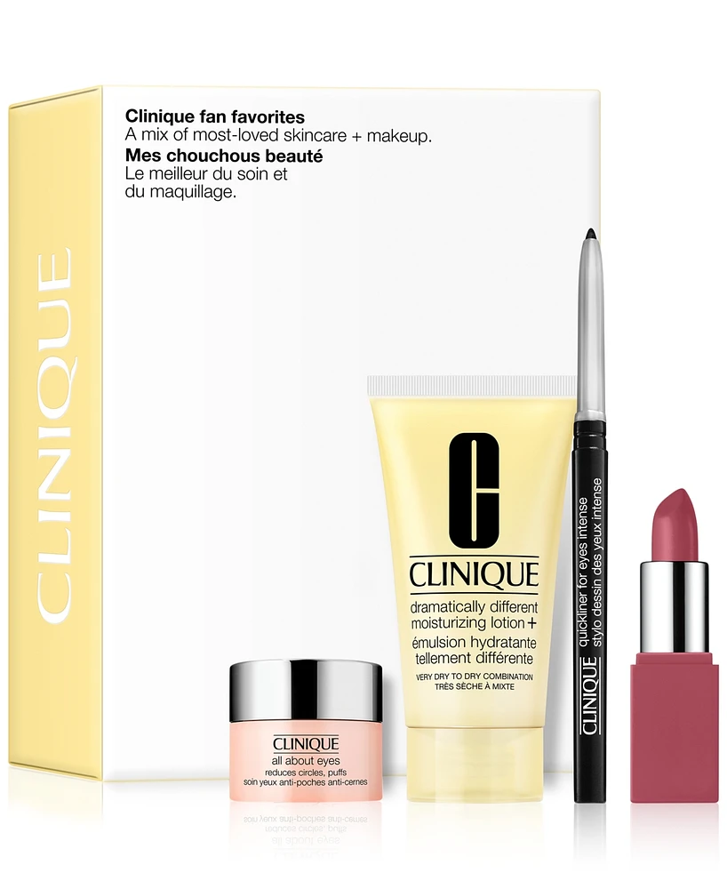 Clinique 4-Pc. Fan Favorites Set - Only $12 with any macys.com purchase (A $45 value)! - 4