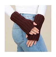 Feelgoodz Women s Artisan Hand-Knit Denali Ribbed Half Mitten