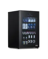 Newair Beer Froster 125 Can Freestanding Beverage Fridge in Black with Party and Turbo Mode, Chills Down to 23 Degrees