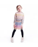 Imoga Collection Little Girls Dana FW23 Multi Fine Yarn Hoodie Sweater
