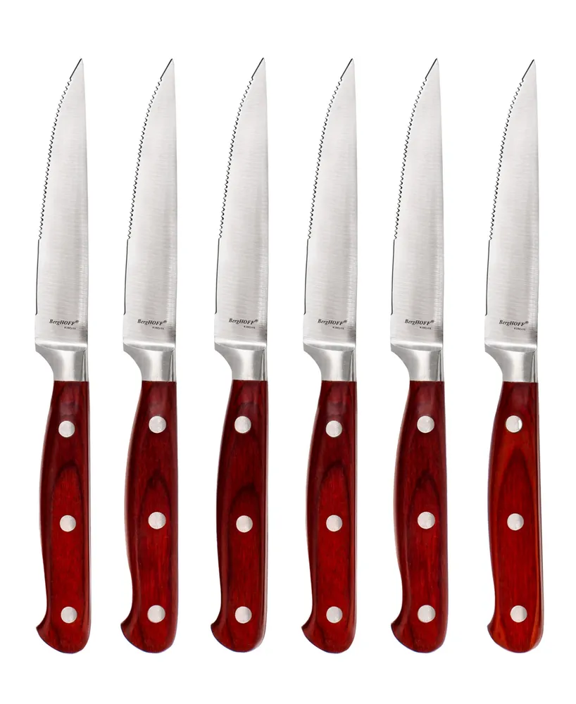 BergHOFF Pakka Steak Knife Set, 6 Piece