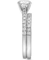 Alethea Certified Diamond Bridal Set (1-1/2 ct. t.w.) in 14k White Gold Featuring Diamonds with the De Beers Code of Origin, Created for Macy's