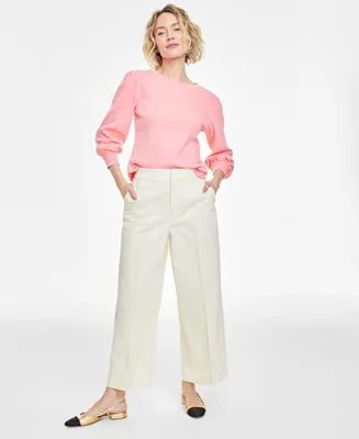 On 34th Women's Wide-Leg Chino Pants, Created for Macy's