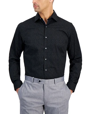 Bar Iii Slim Fit Men's Vine Print Dress Shirt, Created for Macy's