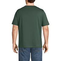 Lands' End Men's Big and Tall Super-t Short Sleeve T-Shirt with Pocket