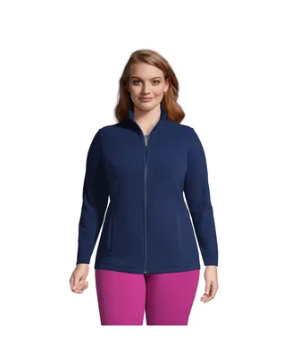 Lands' End Plus Anyweather Fleece Full Zip Jacket