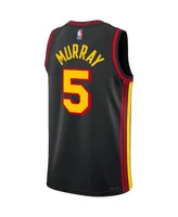 Men's and Women's Jordan Dejounte Murray Black Atlanta Hawks Swingman Jersey - Statement Edition