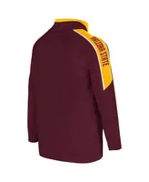 Toddler Boys Colosseum Maroon Arizona State Sun Devils Team Raglan Quarter-Zip Windshirt