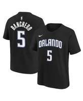 Big Boys Paolo Banchero Black Orlando Magic Icon Name and Number T-shirt